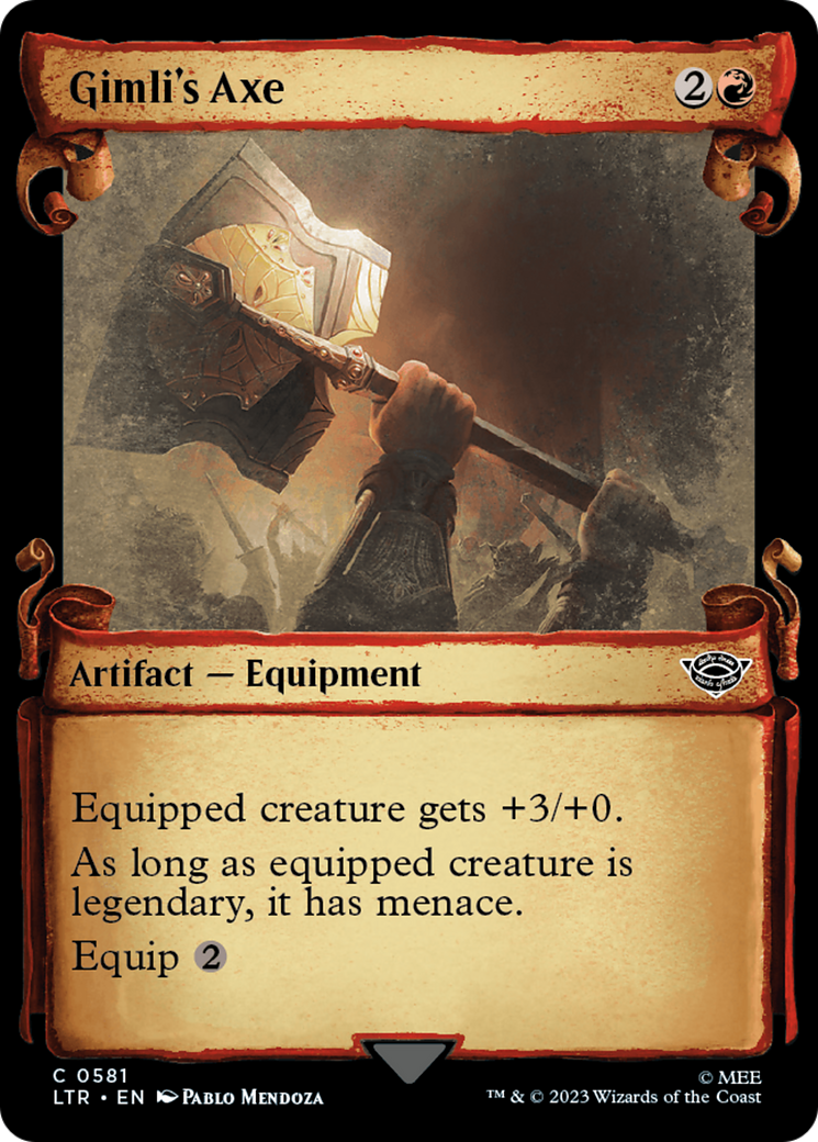 Gimli's Axe [The Lord of the Rings: Tales of Middle-Earth Showcase Scrolls] | Gate City Games LLC