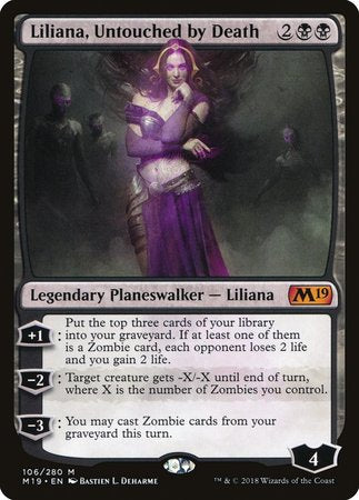 Liliana, Untouched by Death [Core Set 2019] | Gate City Games LLC