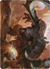 Moraug, Fury of Akoum Art Card [Zendikar Rising Art Series] | Gate City Games LLC