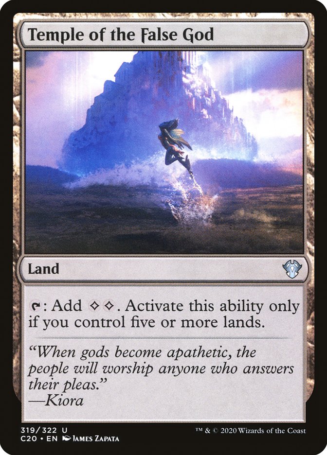 Temple of the False God [Commander 2020] | Gate City Games LLC