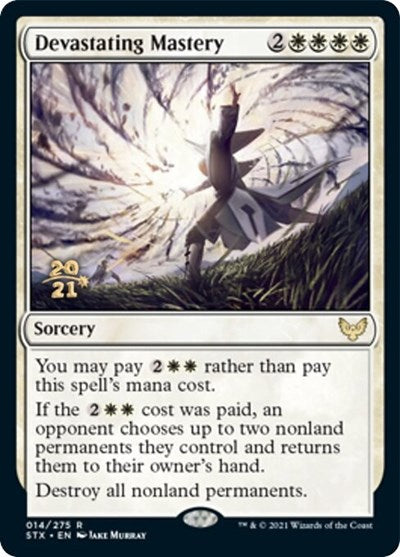 Devastating Mastery [Strixhaven: School of Mages Prerelease Promos] | Gate City Games LLC