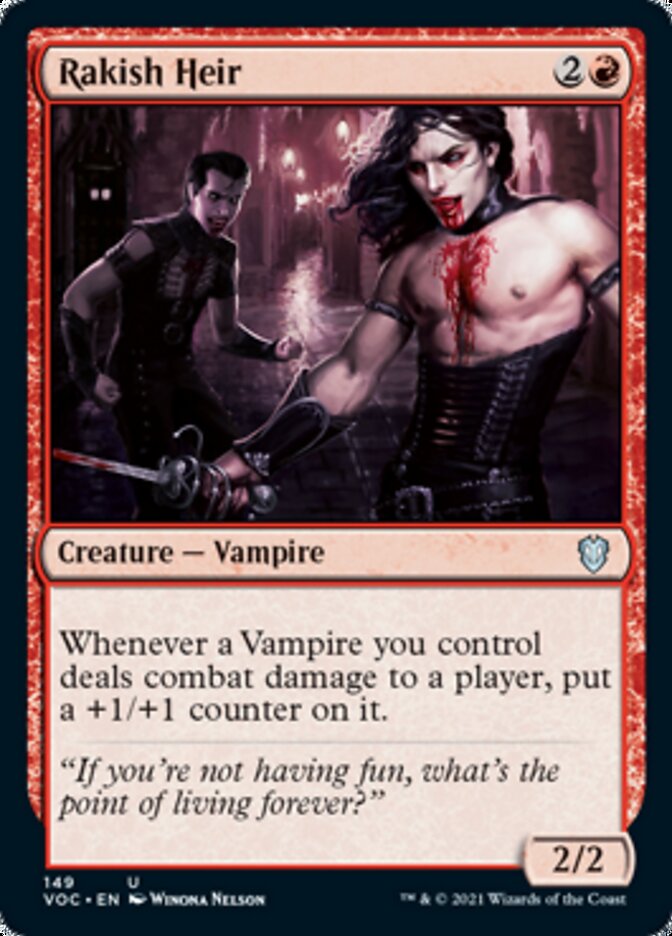 Rakish Heir [Innistrad: Crimson Vow Commander] | Gate City Games LLC