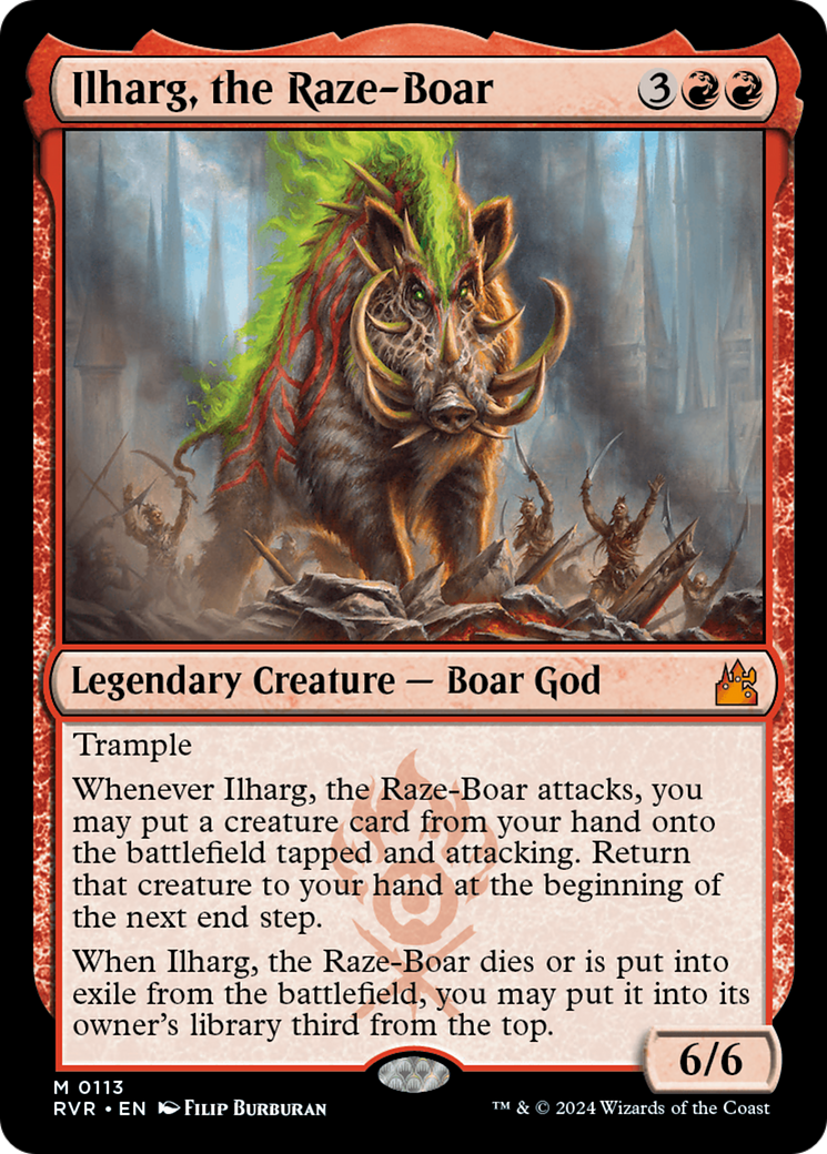 Ilharg, the Raze-Boar [Ravnica Remastered] | Gate City Games LLC