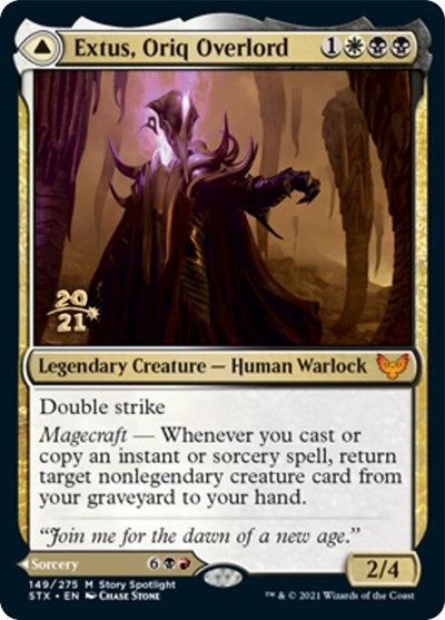 Extus, Oriq Overlord // Awaken the Blood Avatar [Strixhaven: School of Mages Prerelease Promos] | Gate City Games LLC