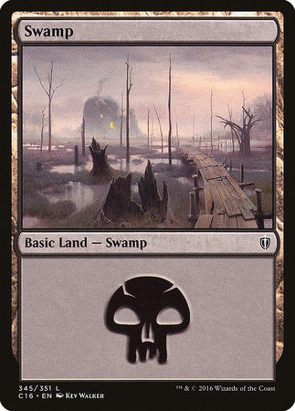 Swamp (345) [Commander 2016] | Gate City Games LLC