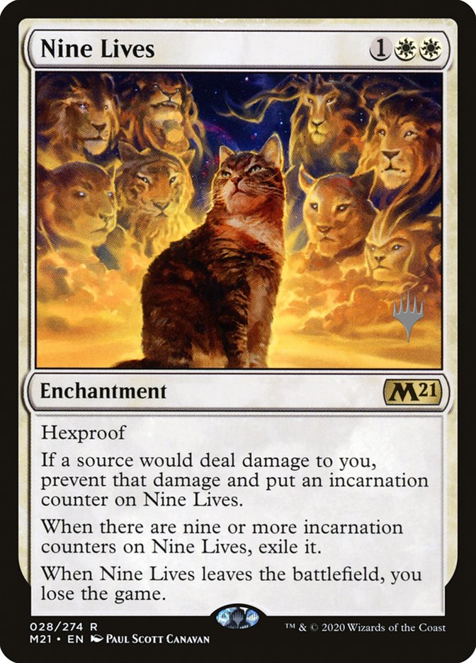 Nine Lives (Promo Pack) [Core Set 2021 Promos] | Gate City Games LLC