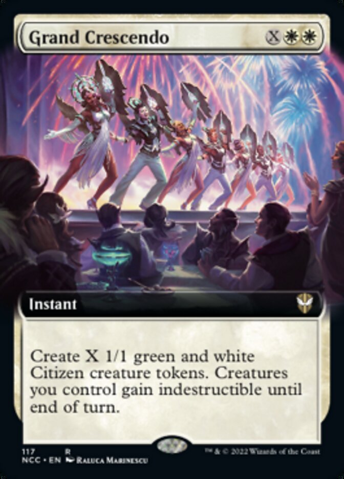 Grand Crescendo (Extended Art) [Streets of New Capenna Commander] | Gate City Games LLC