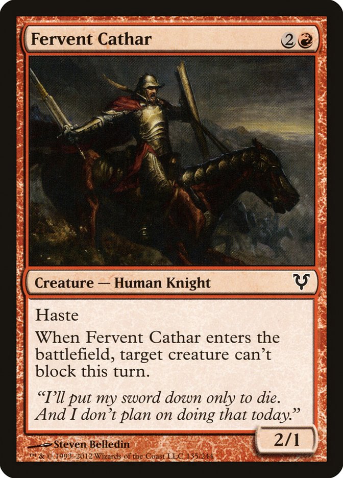 Fervent Cathar [Avacyn Restored] | Gate City Games LLC