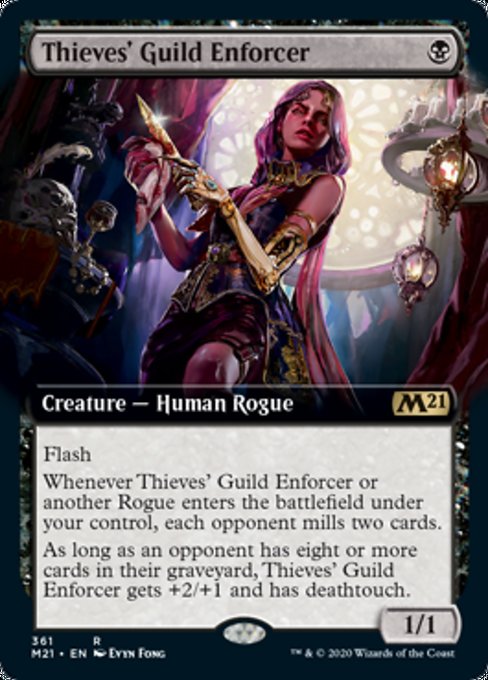 Thieves' Guild Enforcer (Extended Art) [Core Set 2021] | Gate City Games LLC