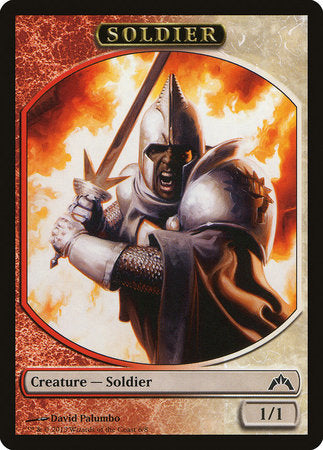 Soldier Token (Red/White) [Gatecrash Tokens] | Gate City Games LLC