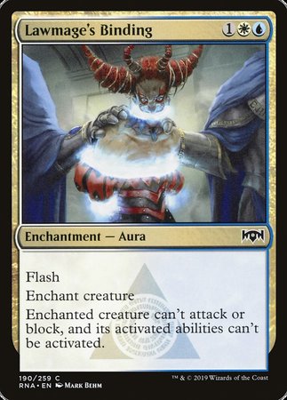 Lawmage's Binding [Ravnica Allegiance] | Gate City Games LLC