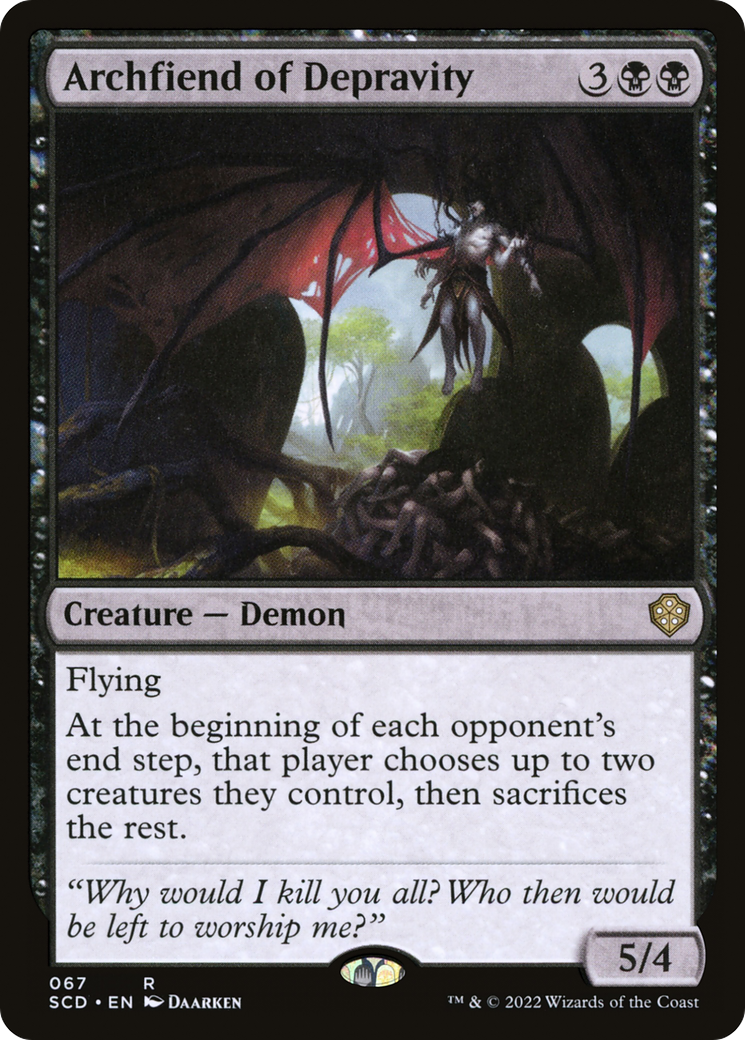 Archfiend of Depravity [Starter Commander Decks] | Gate City Games LLC