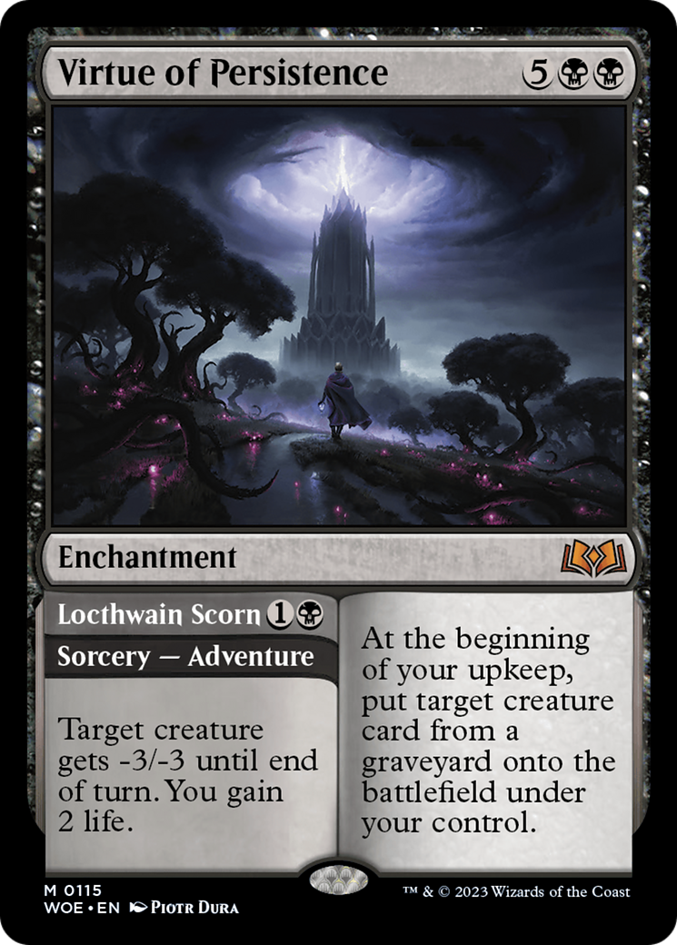 Virtue of Persistence // Locthwain Scorn [Wilds of Eldraine] | Gate City Games LLC