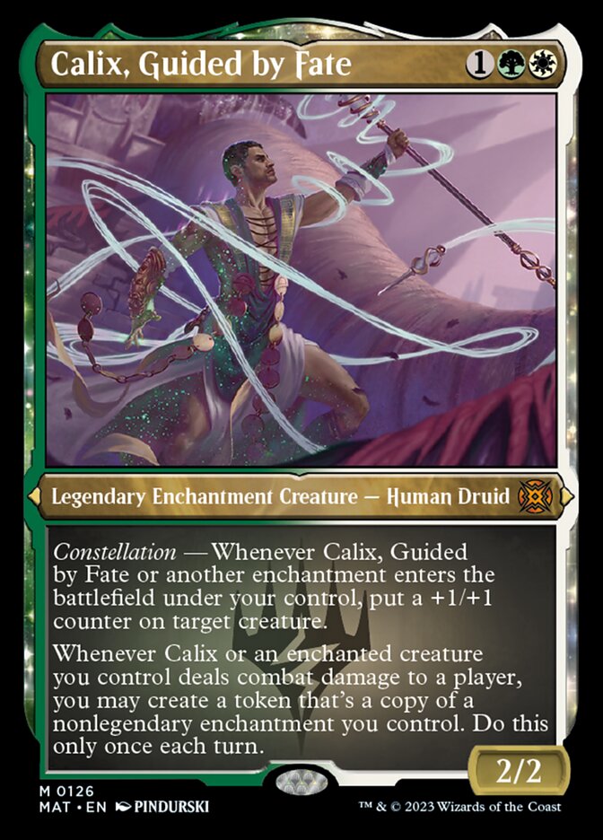 Calix, Guided by Fate (Foil Etched) [March of the Machine: The Aftermath] | Gate City Games LLC