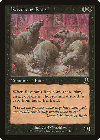 Ravenous Rats [Urza's Destiny] | Gate City Games LLC