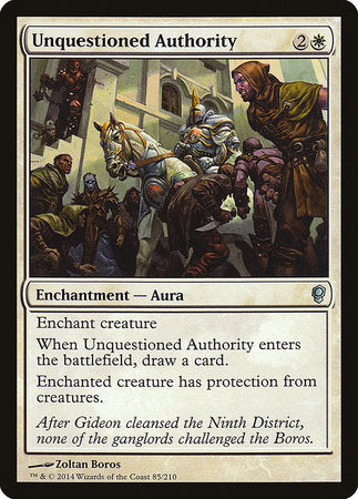Unquestioned Authority [Conspiracy] | Gate City Games LLC