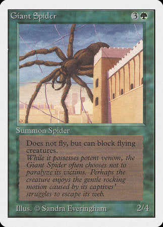 Giant Spider [Unlimited Edition] | Gate City Games LLC