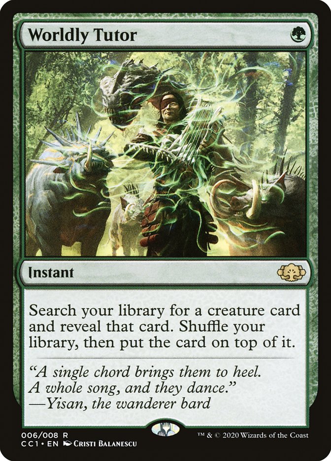 Worldly Tutor [Commander Collection: Green] | Gate City Games LLC