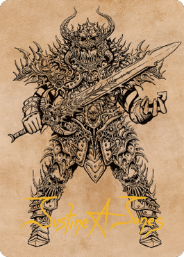 Sarevok, Deathbringer Art Card (Gold-Stamped Signature) [Commander Legends: Battle for Baldur's Gate Art Series] | Gate City Games LLC