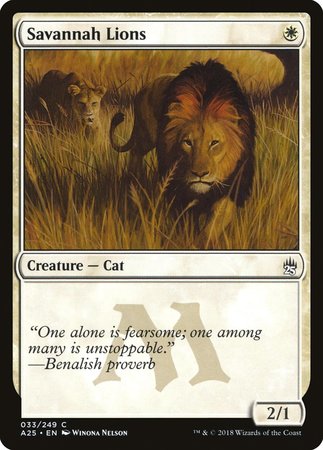 Savannah Lions [Masters 25] | Gate City Games LLC
