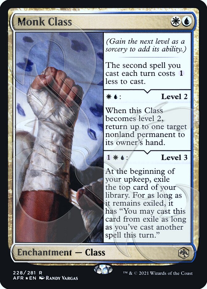 Monk Class (Ampersand Promo) [Dungeons & Dragons: Adventures in the Forgotten Realms Promos] | Gate City Games LLC