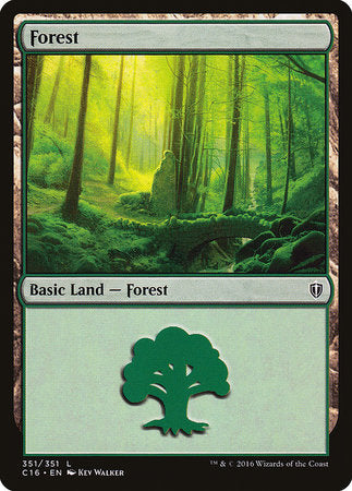 Forest (351) [Commander 2016] | Gate City Games LLC