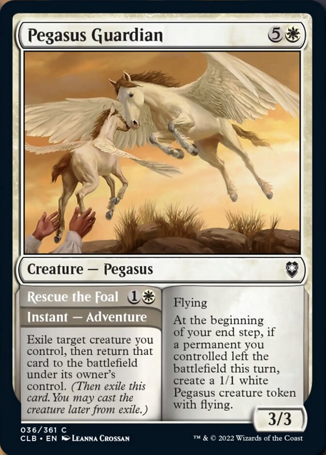 Pegasus Guardian // Rescue the Foal [Commander Legends: Battle for Baldur's Gate] | Gate City Games LLC
