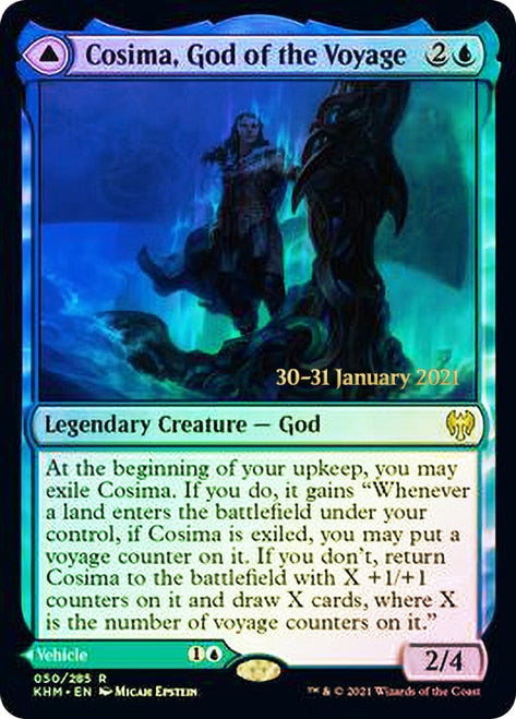 Cosima, God of the Voyage // The Omenkeel  [Kaldheim Prerelease Promos] | Gate City Games LLC