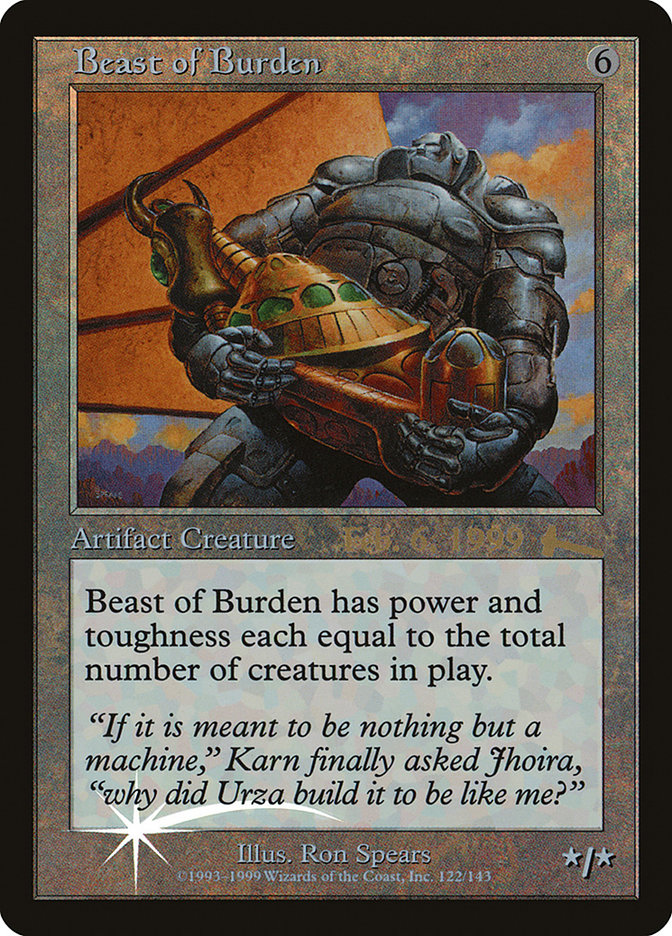 Beast of Burden [Urza's Legacy Promos] | Gate City Games LLC