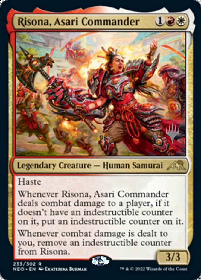 Risona, Asari Commander (Promo Pack) [Kamigawa: Neon Dynasty Promos] | Gate City Games LLC