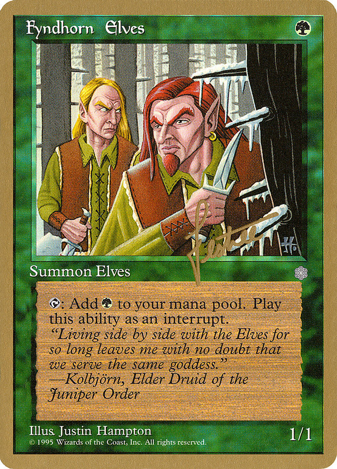 Fyndhorn Elves (Bertrand Lestree) [Pro Tour Collector Set] | Gate City Games LLC