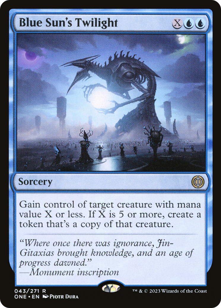 Blue Sun's Twilight [Phyrexia: All Will Be One] | Gate City Games LLC