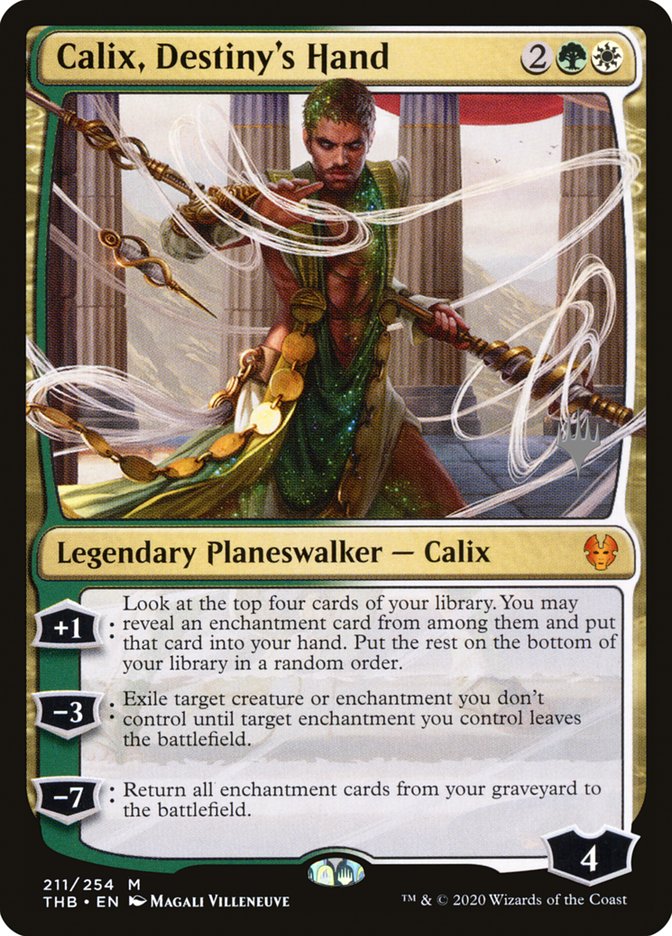 Calix, Destiny's Hand (Promo Pack) [Theros Beyond Death Promos] | Gate City Games LLC