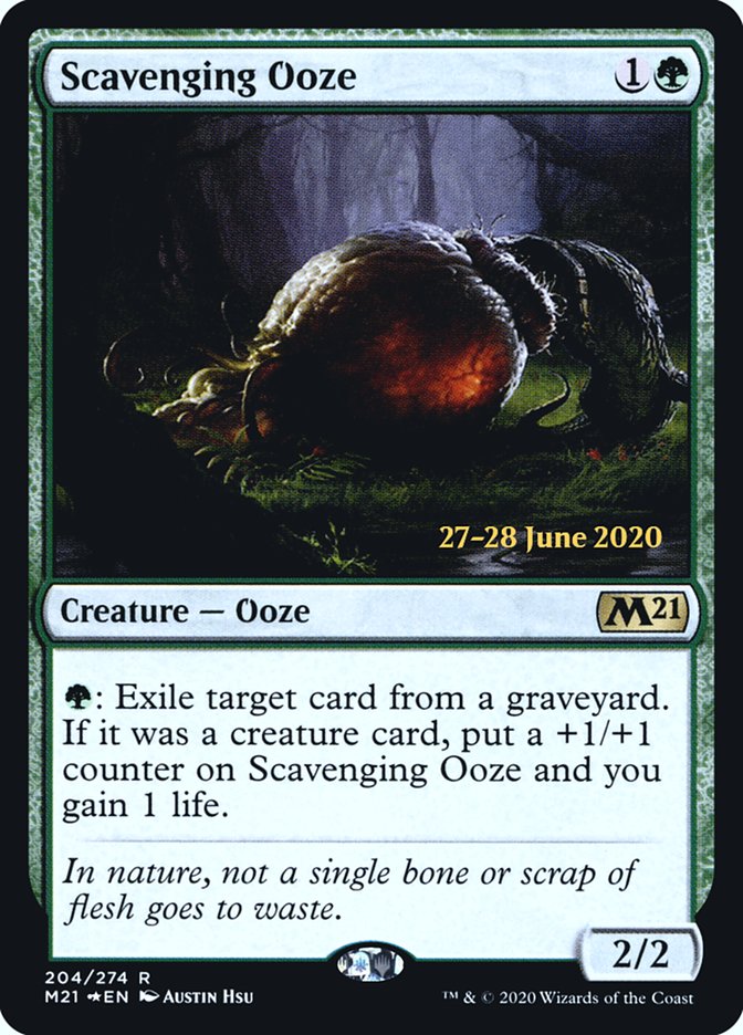 Scavenging Ooze  [Core Set 2021 Prerelease Promos] | Gate City Games LLC