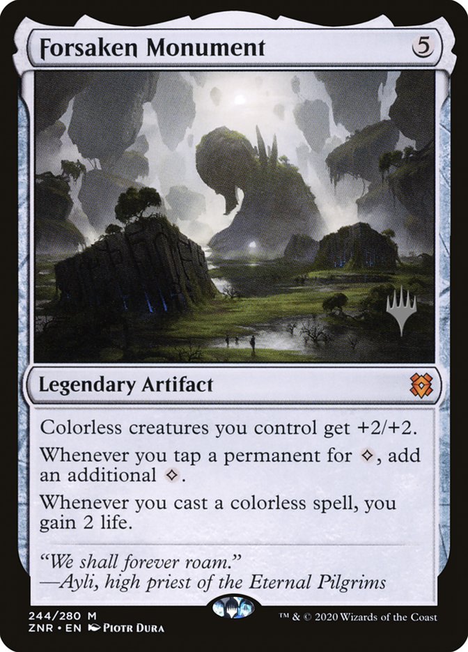 Forsaken Monument (Promo Pack) [Zendikar Rising Promos] | Gate City Games LLC