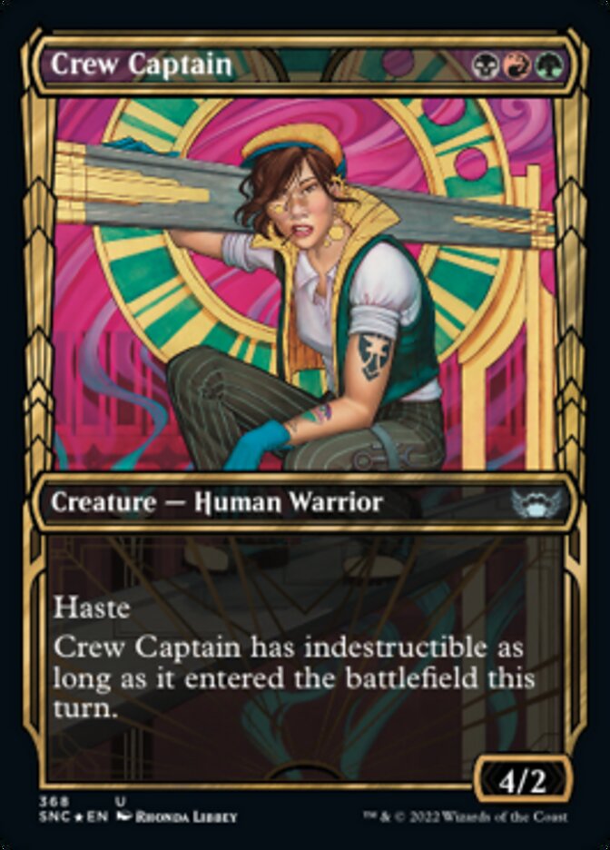 Crew Captain (Showcase Golden Age Gilded Foil) [Streets of New Capenna] | Gate City Games LLC