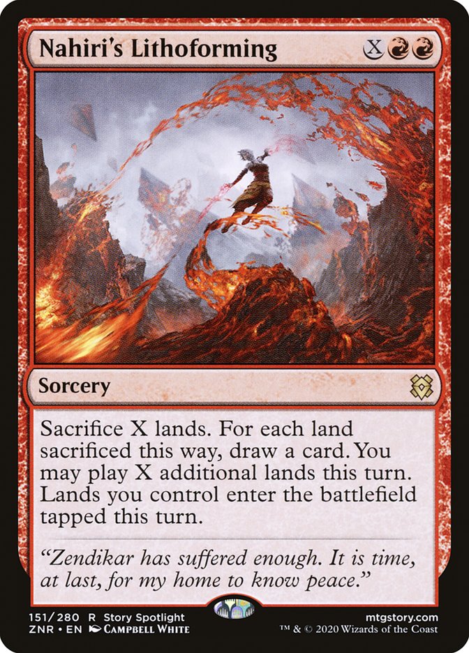 Nahiri's Lithoforming [Zendikar Rising] | Gate City Games LLC