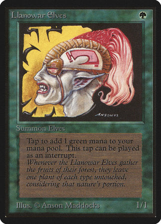 Llanowar Elves [Limited Edition Beta] | Gate City Games LLC