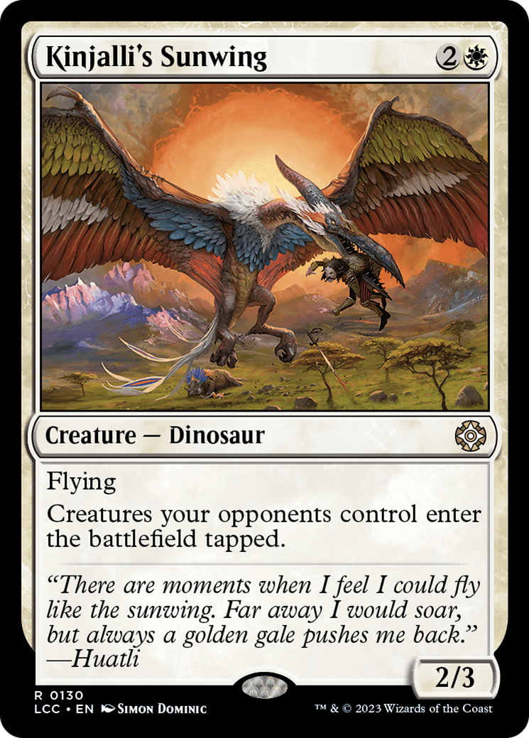 Kinjalli's Sunwing [The Lost Caverns of Ixalan Commander] | Gate City Games LLC