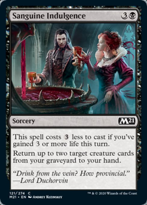 Sanguine Indulgence [Core Set 2021] | Gate City Games LLC