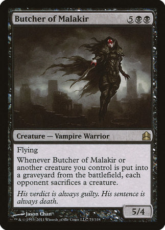 Butcher of Malakir [Commander 2011] | Gate City Games LLC