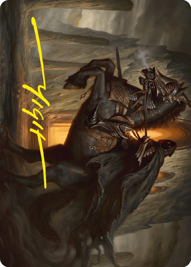 Nazgul Art Card (Gold-Stamped Signature) [The Lord of the Rings: Tales of Middle-earth Art Series] | Gate City Games LLC