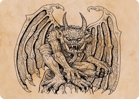 Cloister Gargoyle (Showcase) Art Card [Dungeons & Dragons: Adventures in the Forgotten Realms Art Series] | Gate City Games LLC