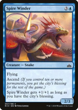 Spire Winder [Rivals of Ixalan] | Gate City Games LLC