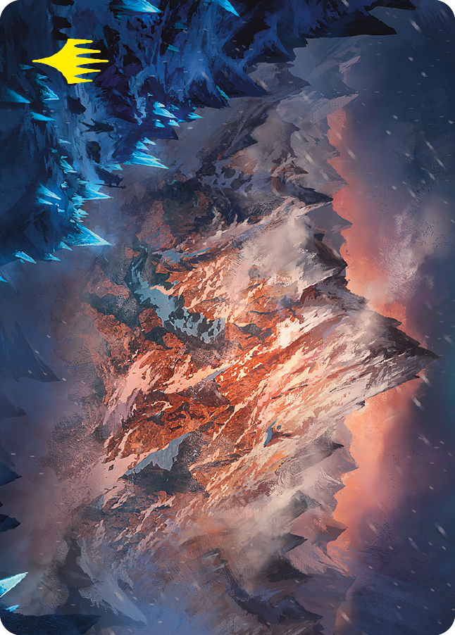Mountain Art Card (Gold-Stamped Signature) [The Lord of the Rings: Tales of Middle-earth Art Series] | Gate City Games LLC