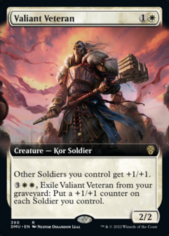 Valiant Veteran (Extended Art) [Dominaria United] | Gate City Games LLC