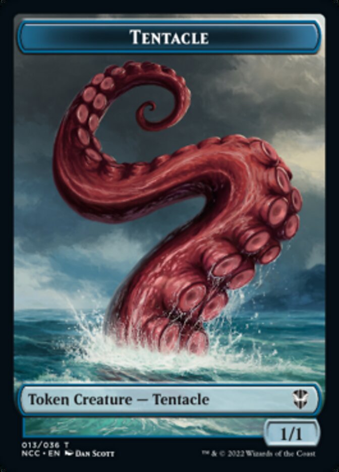 Tentacle // Champion of Wits Double-sided Token [Streets of New Capenna Commander Tokens] | Gate City Games LLC