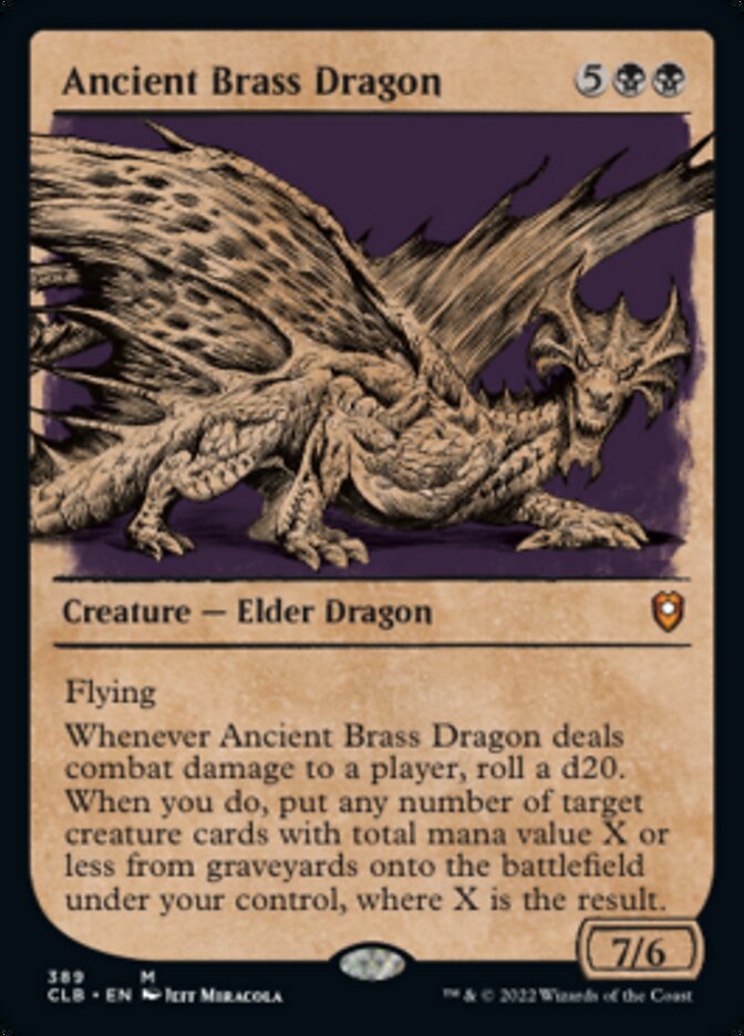 Ancient Brass Dragon (Showcase) [Commander Legends: Battle for Baldur's Gate] | Gate City Games LLC