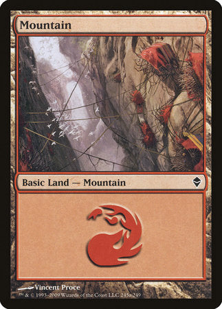 Mountain (245a) [Zendikar] | Gate City Games LLC