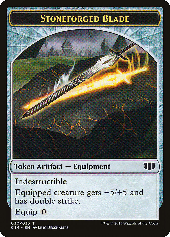 Stoneforged Blade // Germ Double-sided Token [Commander 2014 Tokens] | Gate City Games LLC